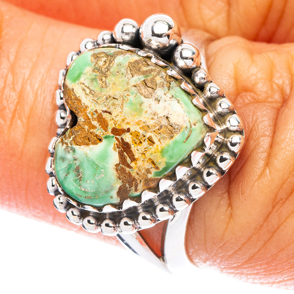 Hotsell Variscite Ring, 925 Sterling Silver