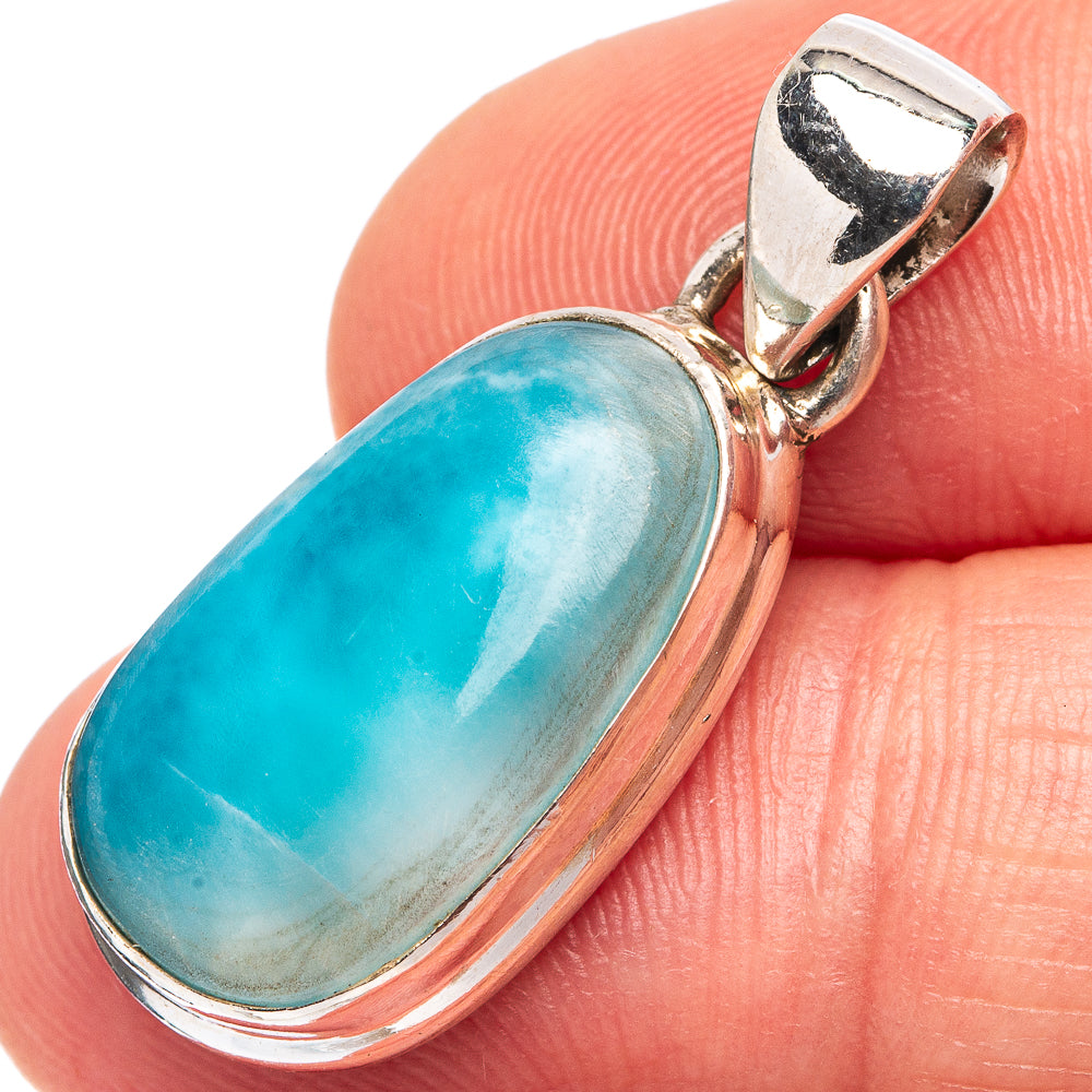 RARE online Larimar pendant w/ S925 silver