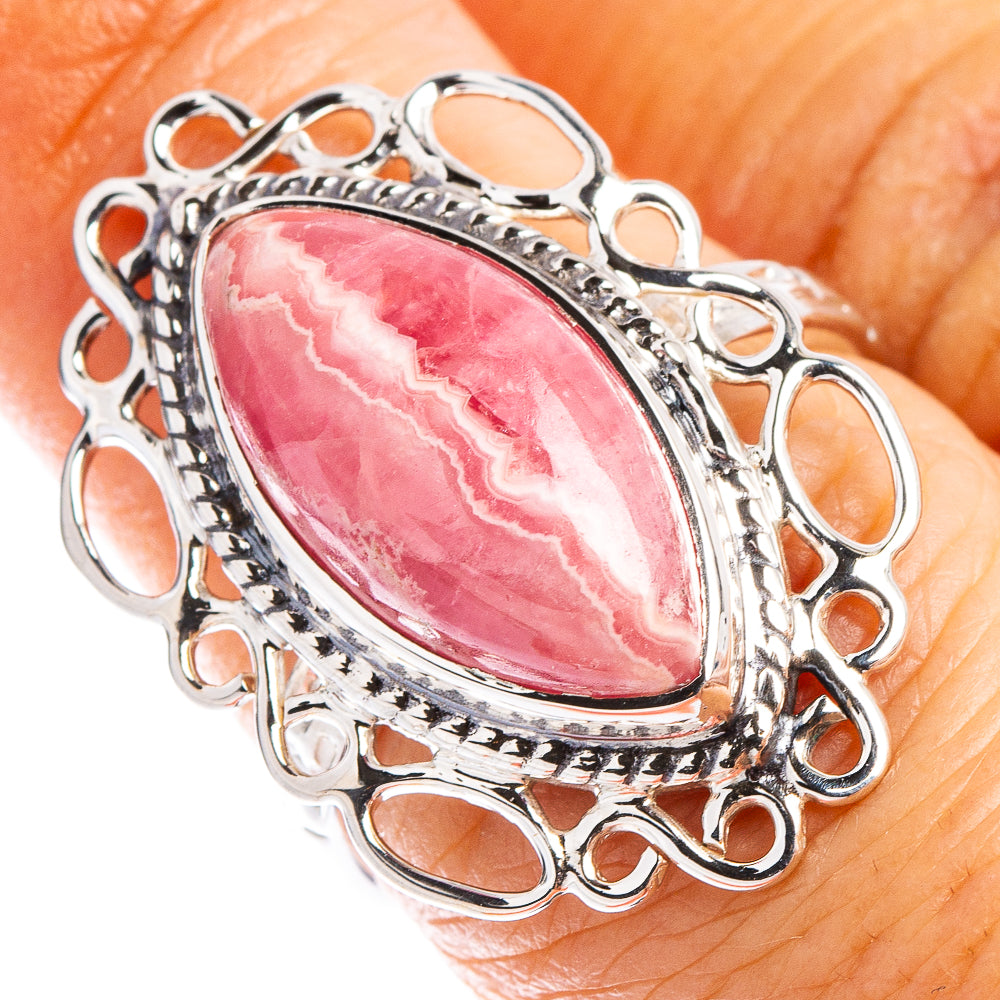 Rhodochrosite Sterling Silver Ring deals 57.75