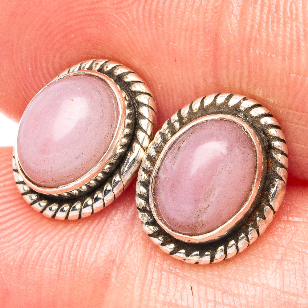 Pink Opal Earrings 3/8