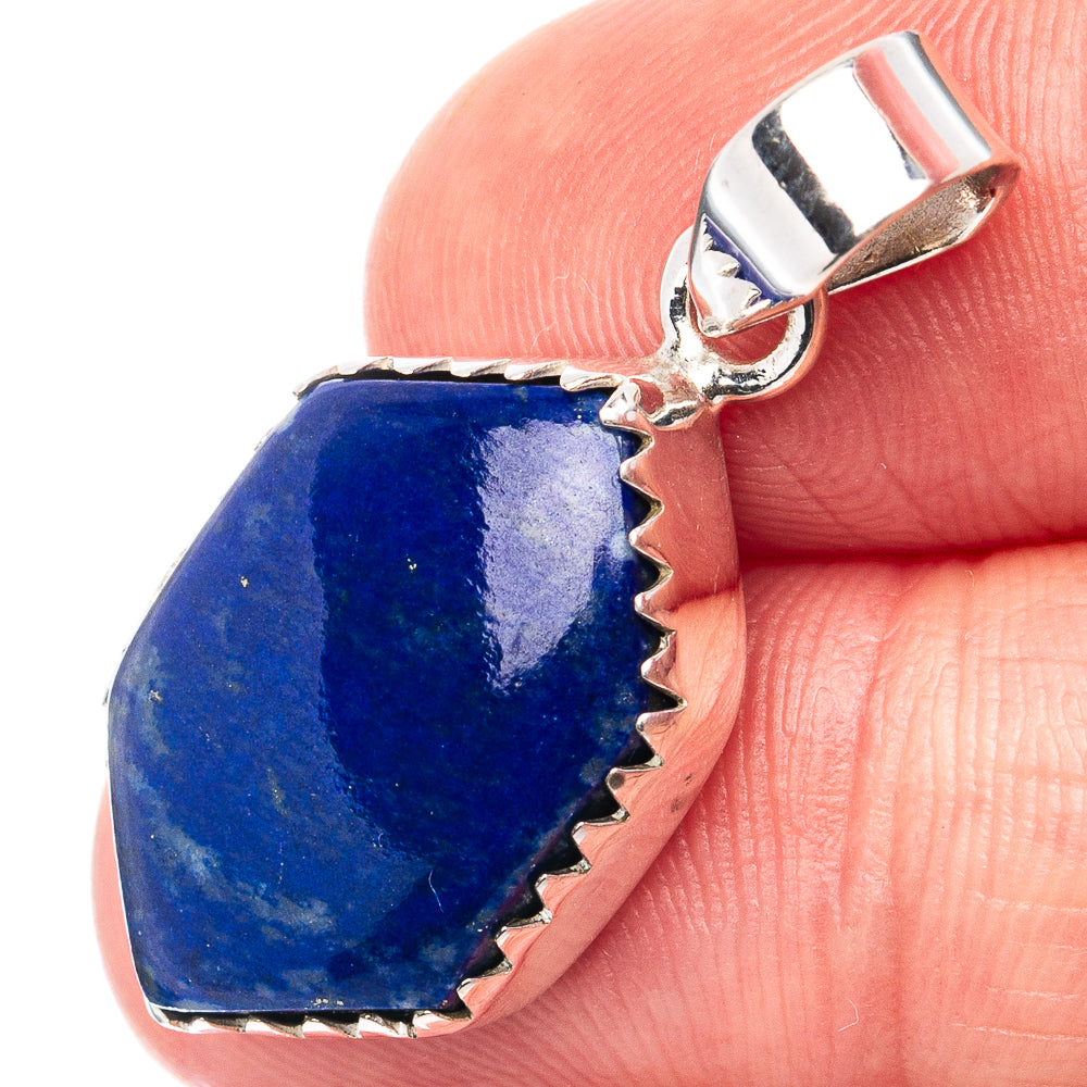 Rough Lapis Lazuli, Blue Topaz, offers Rainbow Moonstone Pendant 1 1/4