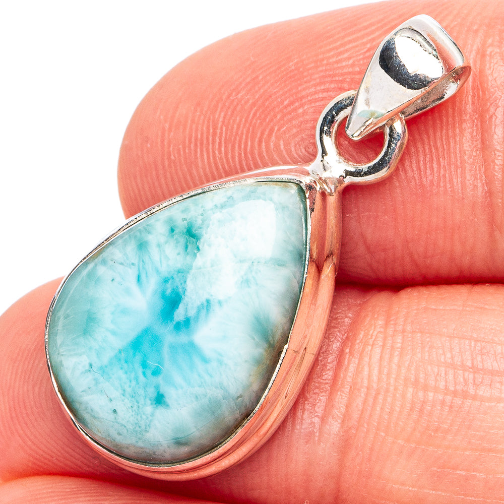 RARE online Larimar pendant w/ S925 silver