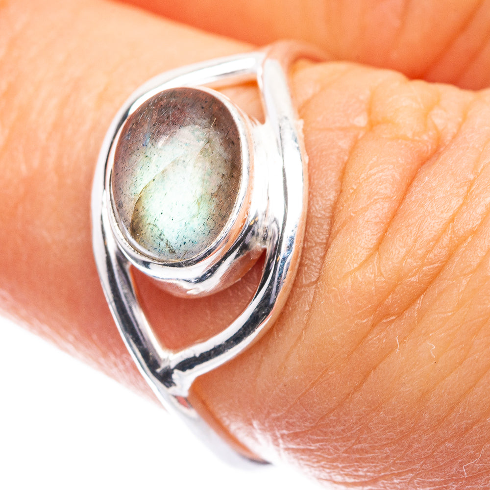 Women Labradorite Ring 925 Sterling Silver Ring Engagement 