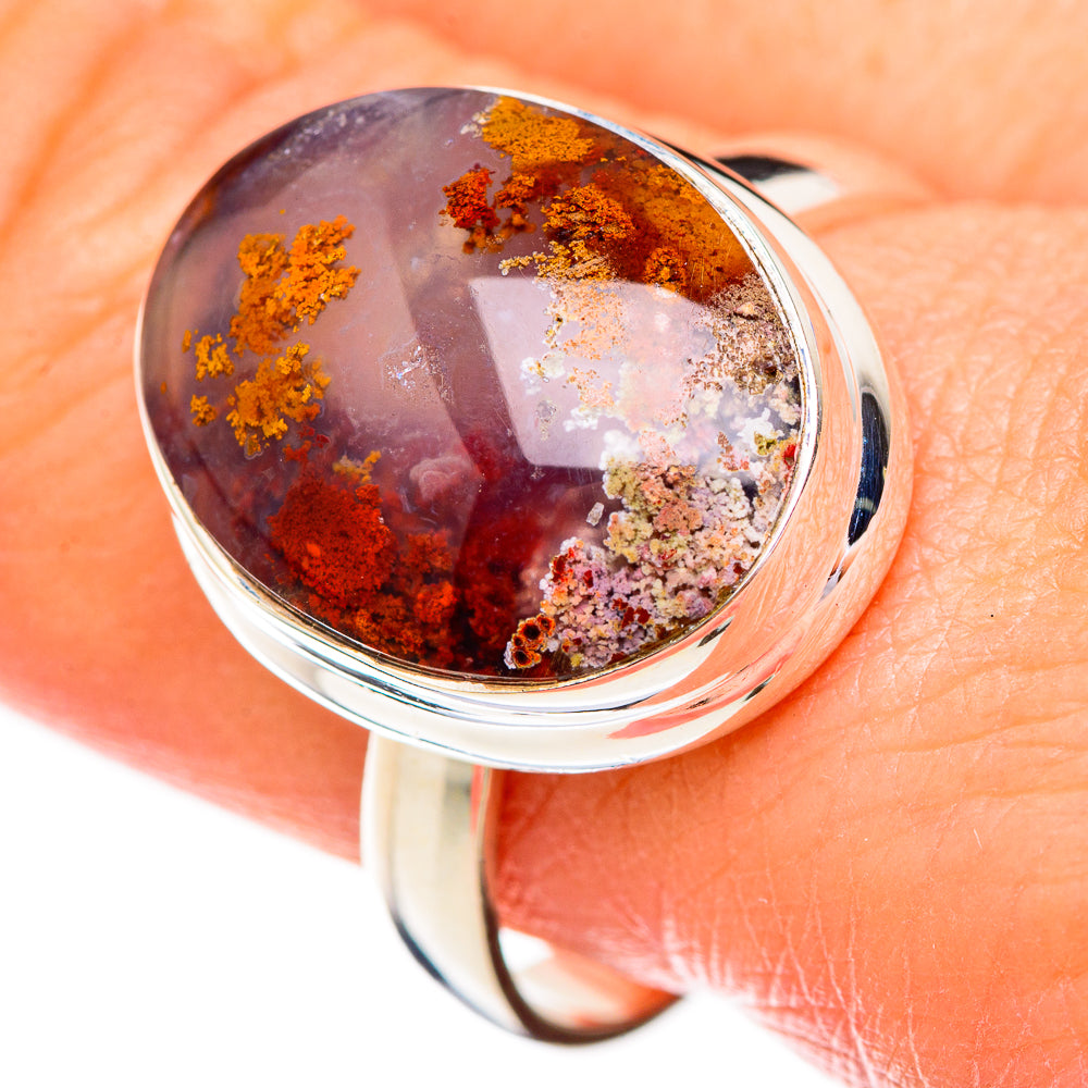 Indonesian Plume Agate Ring Size 10 (925 Sterling Silver) RING125883