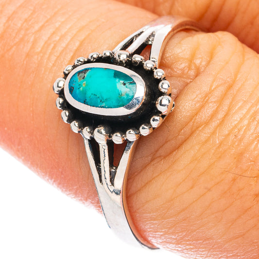 Rare Arizona Turquoise Ring Size 8.75 (925 Sterling Silver) R4945