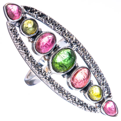 Signature Natural Tourmaline Ring Size 6.75 (925 Sterling Silver) R3551