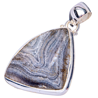 Desert Rose Druzy Pendant 1 5/8" (.925 Sterling Silver)