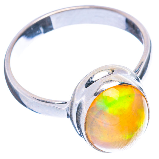 Rare Large Ethiopian Opal Ring Size 9 (925 Sterling Silver) R4926
