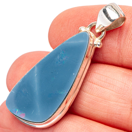 Rare Doublet Opal Pendant 1 5/8" (.925 Sterling Silver)