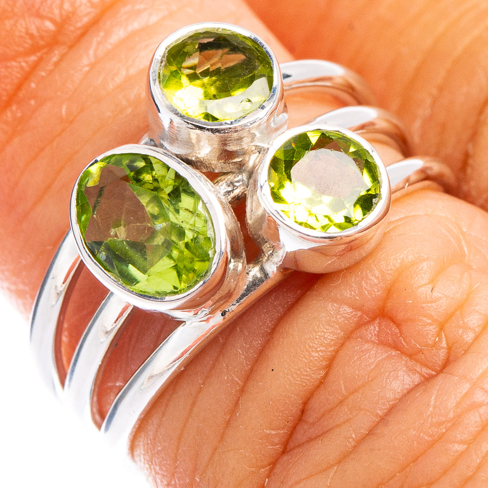 Premium Peridot Ring Size 5.5 (.925 Sterling Silver)