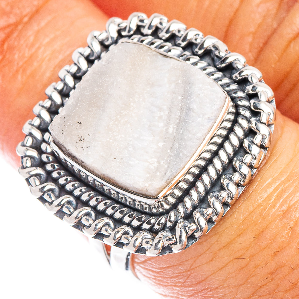 Desert Druzy Ring Size 6.75 (925 Sterling Silver) R6957