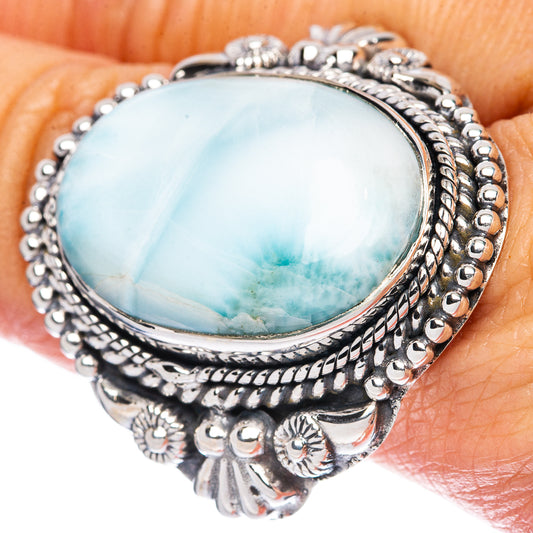 Signature Larimar Ring Size 8.75 (925 Sterling Silver) R2549