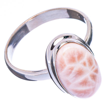 Pink Natrolite Ring Size 10.75 (.925 Sterling Silver)