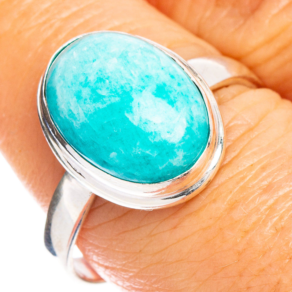 Amazonite Ring Size 8.75 (.925 Sterling Silver)