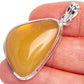 Rare Yellow Opal Pendant 1 5/8" (925 Sterling Silver) P40652