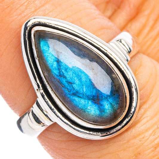 Labradorite Ring Size 7.25 (.925 Sterling Silver)