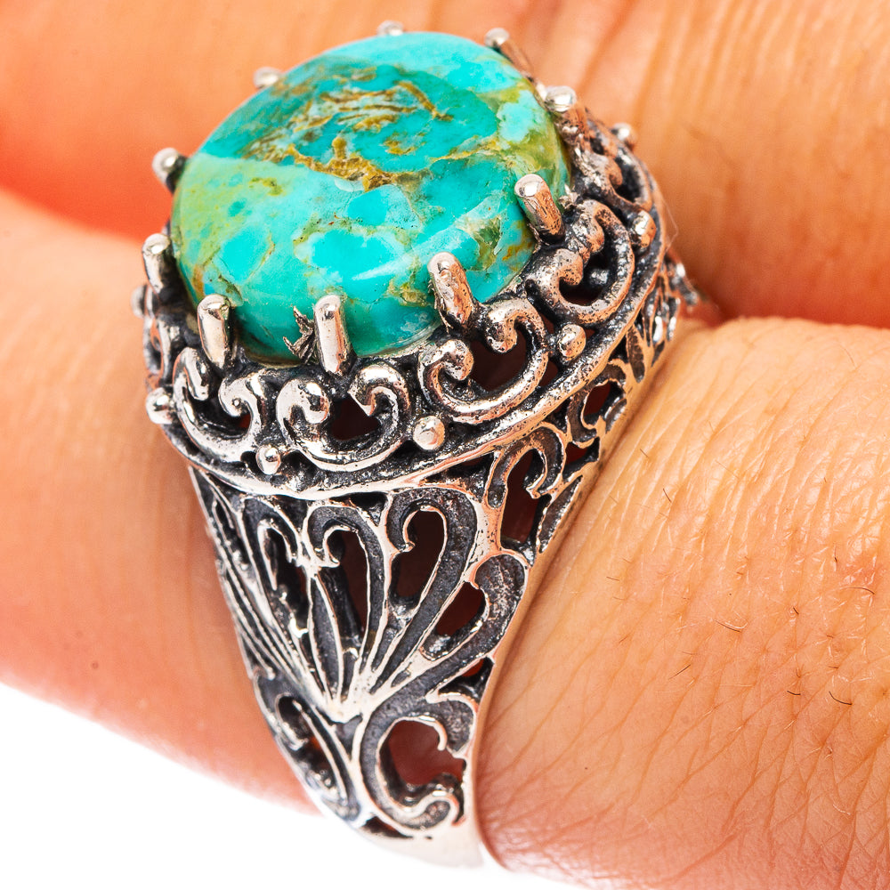 Mohave Turquoise Ring Size 7.75 (.925 Sterling Silver)