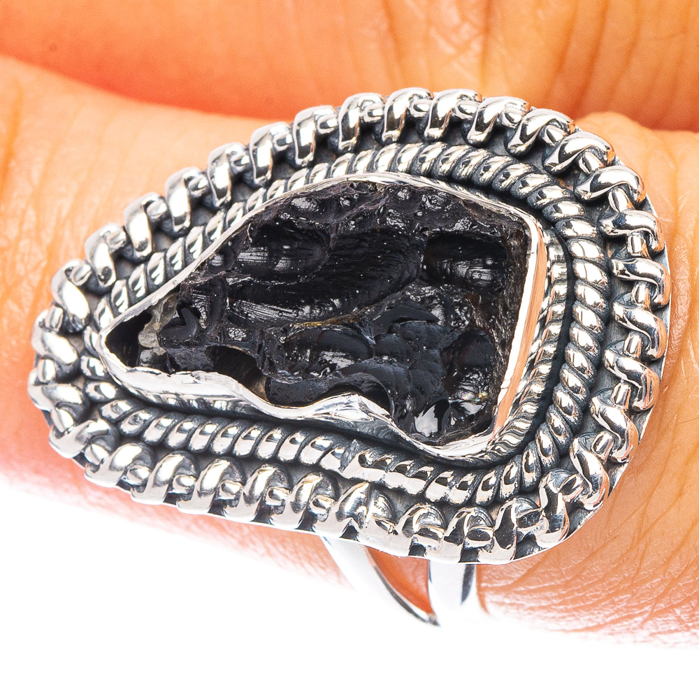 Tektite Ring Size 6.75 (925 Sterling Silver) R6915