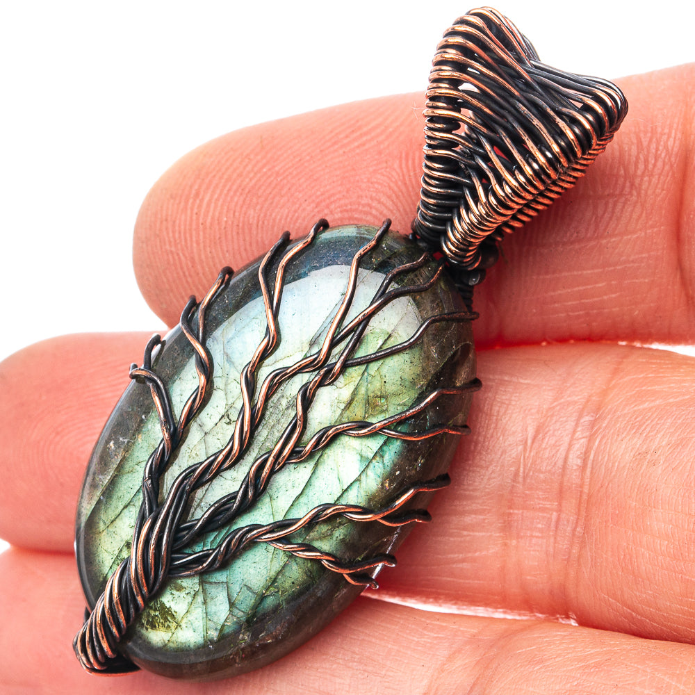 Labradorite Tree of Life 1 7/8" (Oxidized Copper)