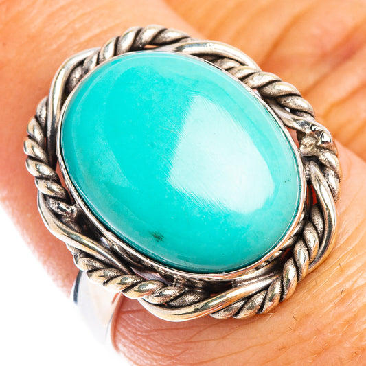 Rare Kingman Turquoise Ring Size 7.75 (.925 Sterling Silver)