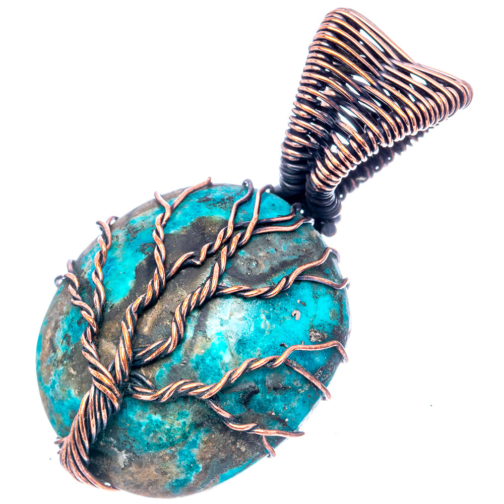 Turquoise Tree of Life 1 5/8" (Oxidized Copper)