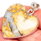 Maligano Jasper Heart Pendant 1 1/2" (925 Sterling Silver) P43440