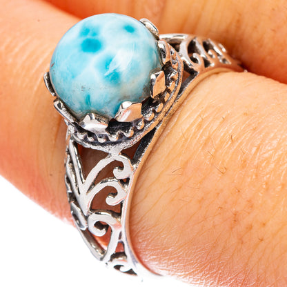 Larimar Ring Size 8.75 (925 Sterling Silver) R2323