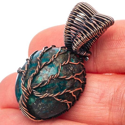 Turquoise Tree of Life 1 1/2" (Oxidized Copper)