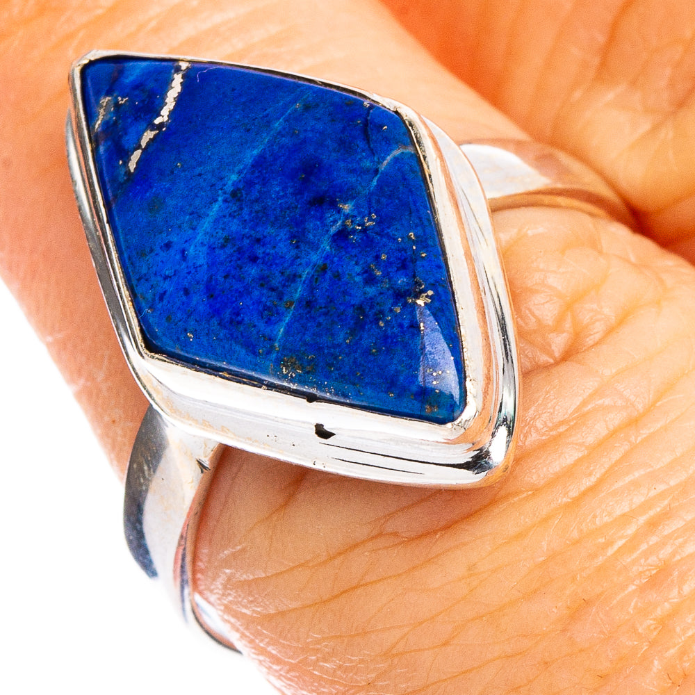 Lapis Lazuli Ring Size 7.75 (.925 Sterling Silver)