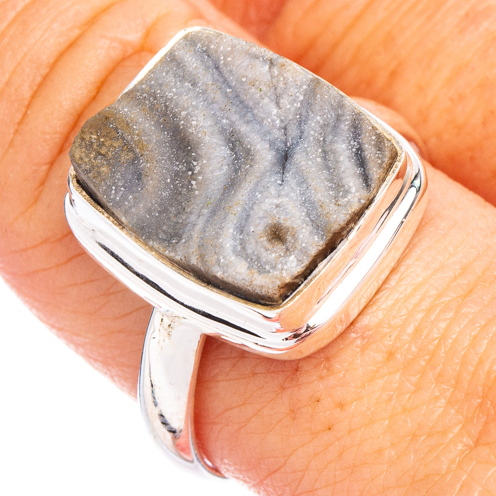 Desert Rose Druzy Ring Size 10 (.925 Sterling Silver)