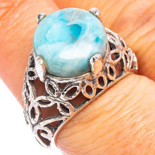 Rare Larimar Ring Size 7 (.925 Sterling Silver)