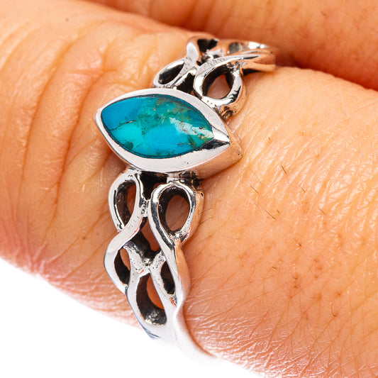 Rare Arizona Turquoise Ring Size 8.75 (925 Sterling Silver) R2389