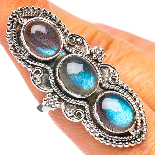 Signature Labradorite Ring Size 7 (925 Sterling Silver) R8126