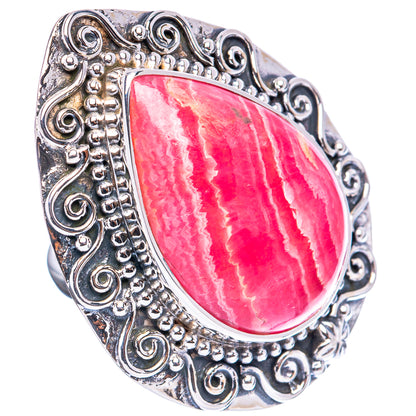 Signature Rhodochrosite Ring Size 7.75 (.925 Sterling Silver)