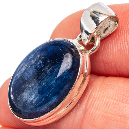 Kyanite Pendant 1 1/8" (.925 Sterling Silver)