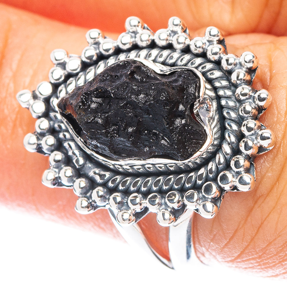 Tektite Ring Size 6.75 (925 Sterling Silver) R6922