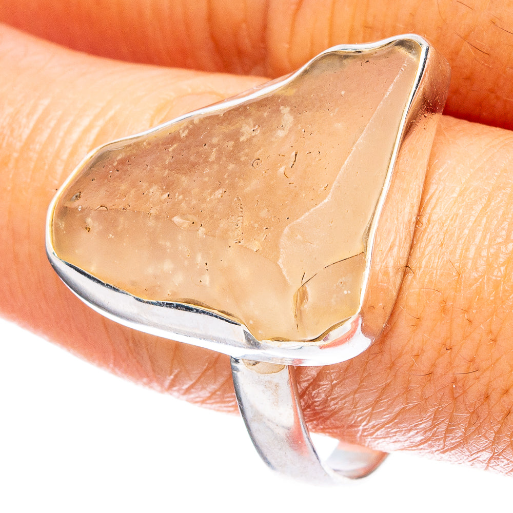 Libyan Desert Glass 925 Sterling Silver Ring Size 11.25 (925 Sterling Silver) R6250