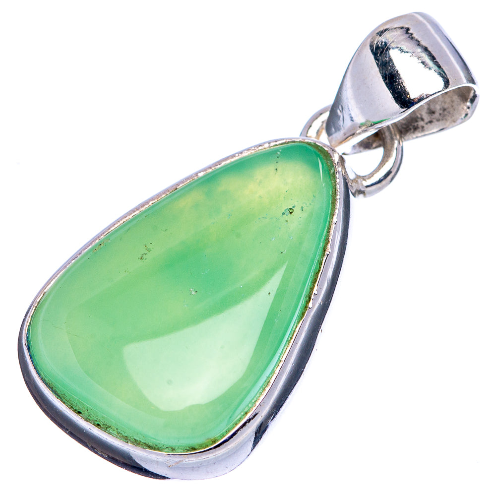 Chrysoprase Pendant 1 1/8" (.925 Sterling Silver)