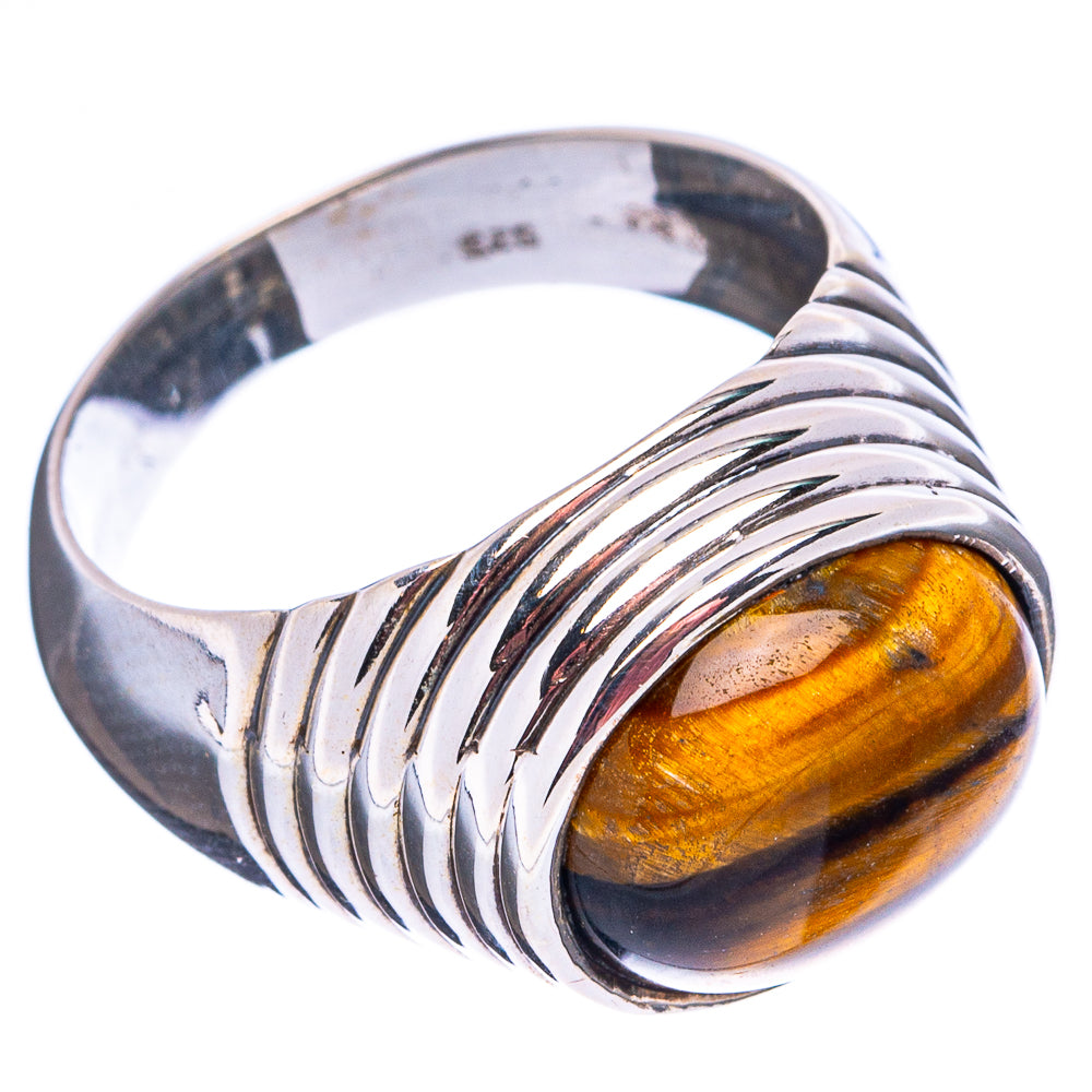 Tiger Eye Ring Size 6 (.925 Sterling Silver)