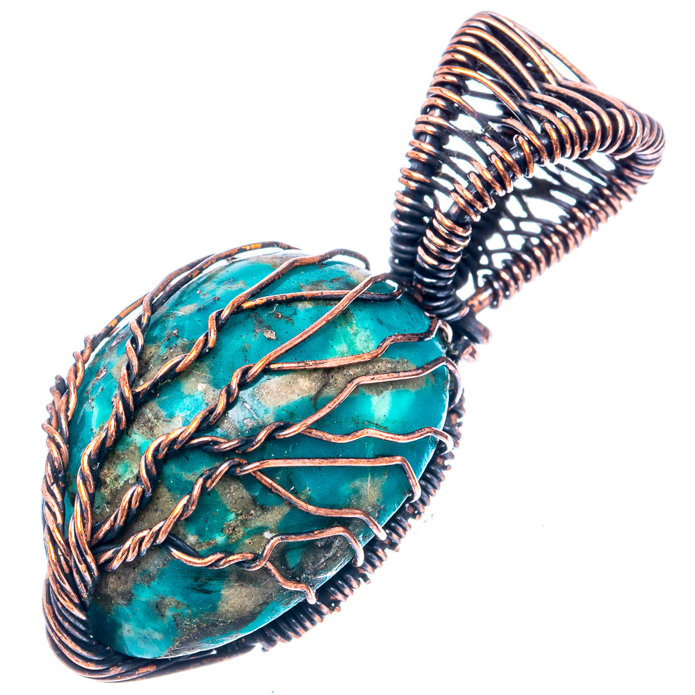 Turquoise Tree of Life 1 5/8" (Oxidized Copper)