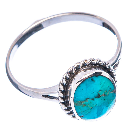 Rare Arizona Turquoise Ring Size 7.75 (925 Sterling Silver) R4896