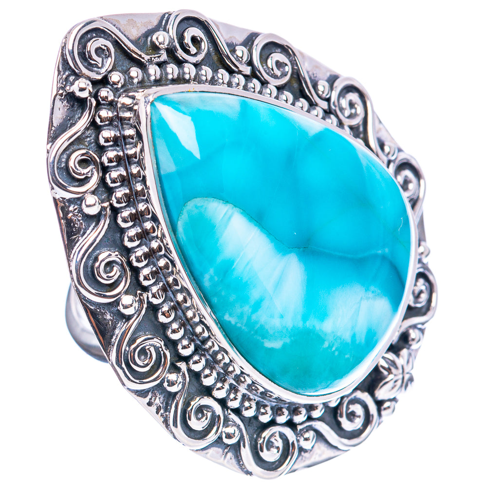 Signature Larimar Ring Size 6.75 (.925 Sterling Silver)