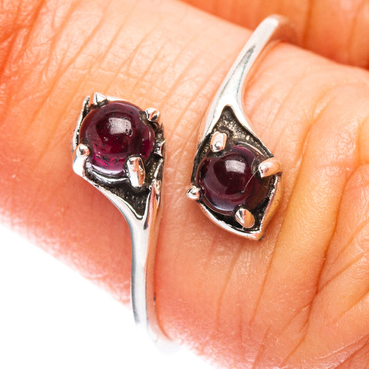 Dainty Garnet Ring Size 6 (.925 Sterling Silver)