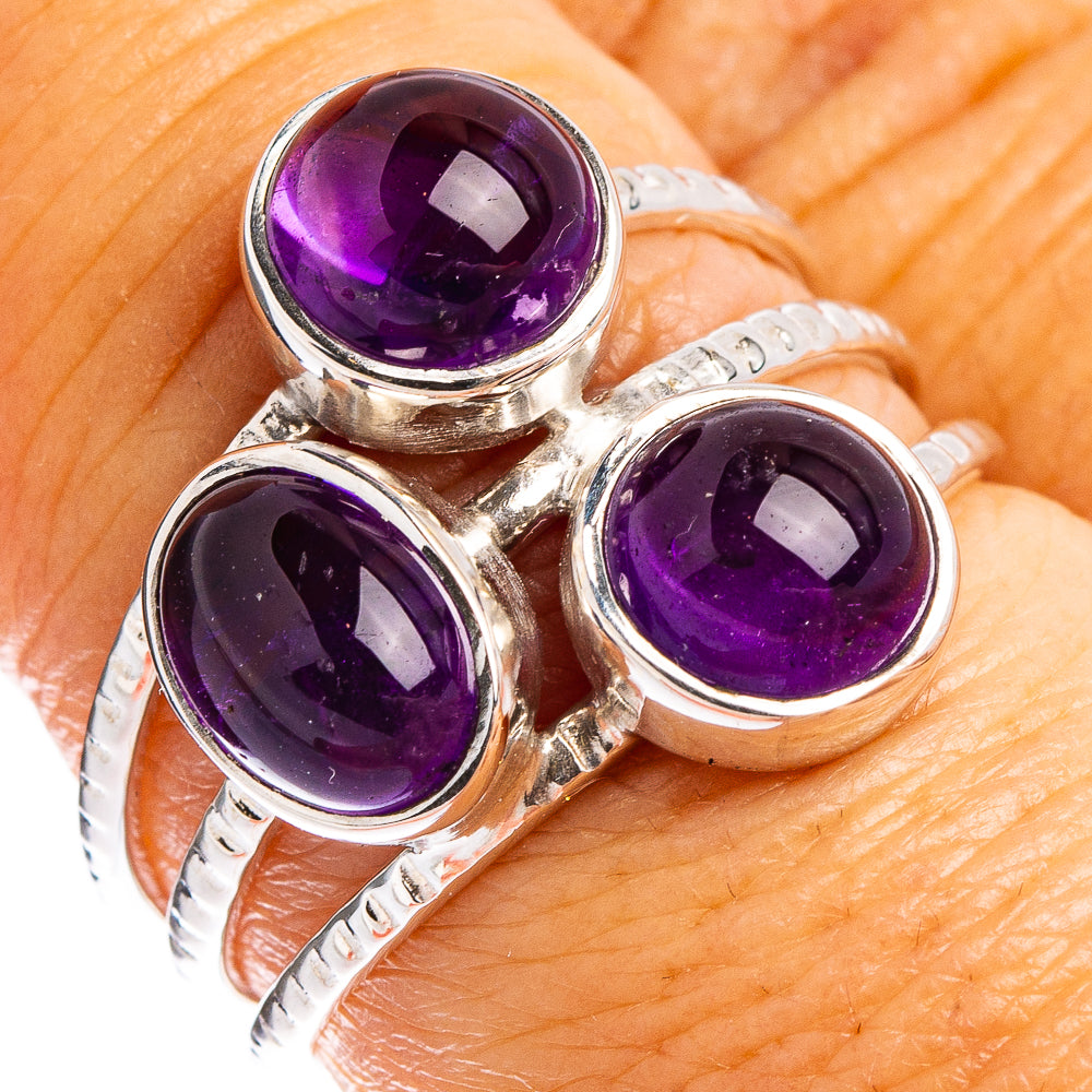 Premium Amethyst Ring Size 7.75 (.925 Sterling Silver)