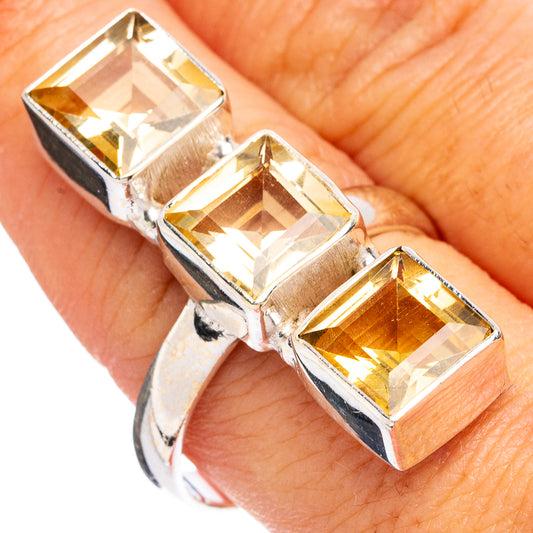 Citrine Ring Size 9.75 (.925 Sterling Silver)