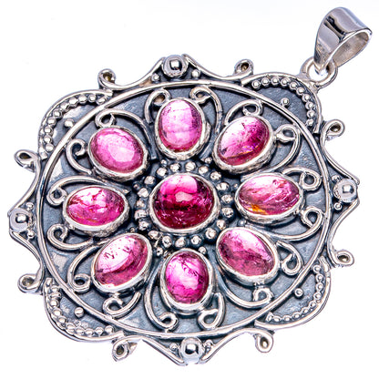 Signature Pink Tourmaline Pendant 2" (925 Sterling Silver) P42290