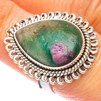 Ruby in Fuchsite Ring Size 7 (925 Sterling Silver) R1989