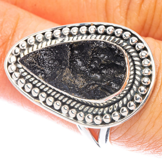 Tektite Ring Size 7 (925 Sterling Silver) R6920