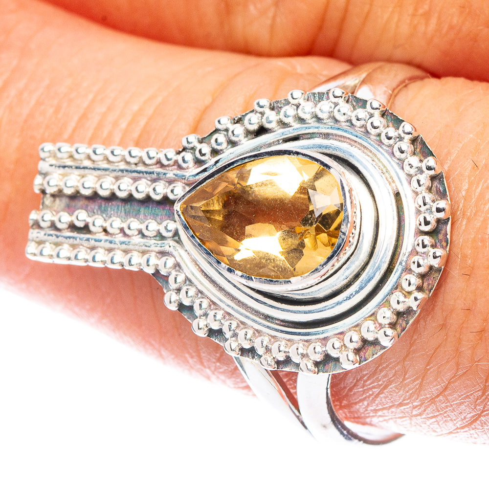 Citrine Ring Size 9.5 (925 Sterling Silver) R6902