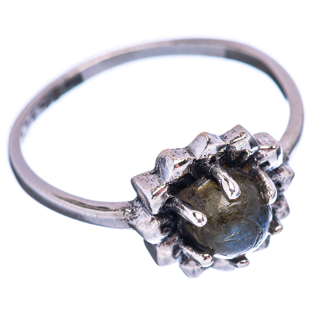 Dainty Labradorite Ring Size 6 (.925 Sterling Silver)